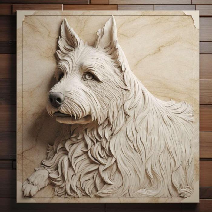 Nature and animals (Bobtail dog 2, NATURE_1122) 3D models for cnc